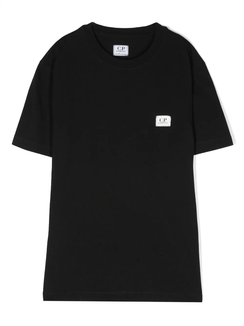 

C.P. Company Kids logo-patch cotton T-shirt - Black