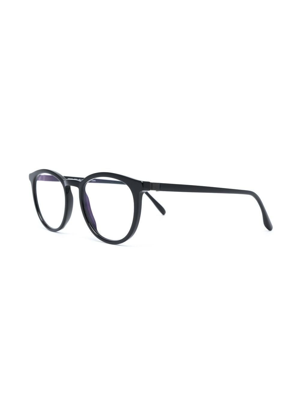 Shop Mykita Davu Round-frame Glasses In 黑色