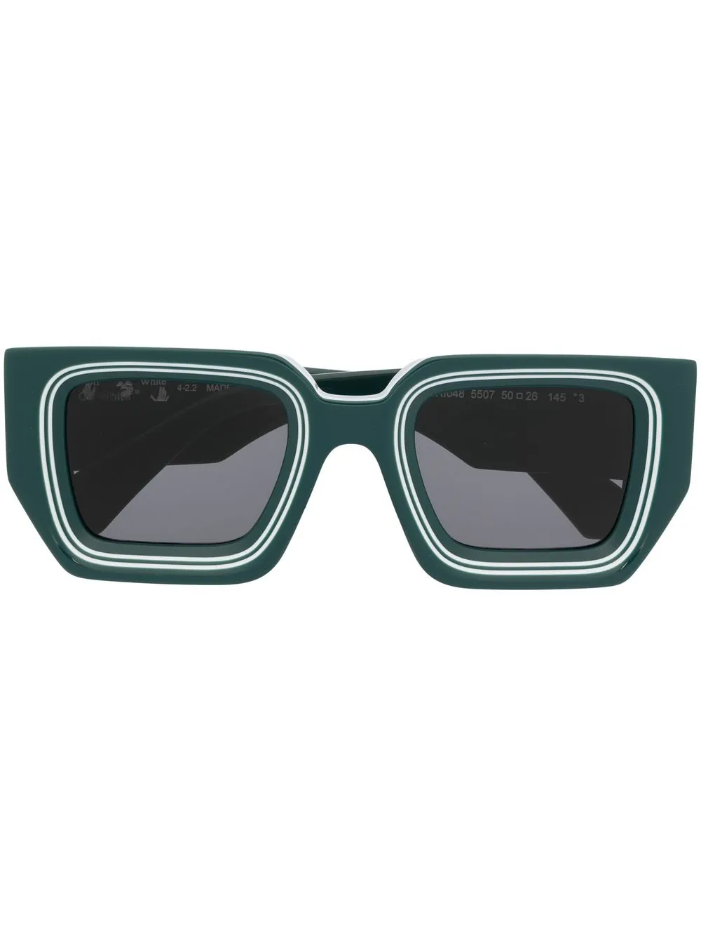 

Off-White Francisco square-frame sunglasses - Green