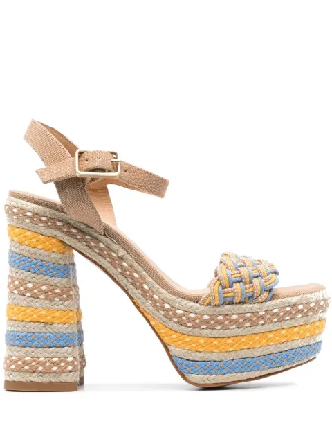 Castañer 140mm Anne braided sandals