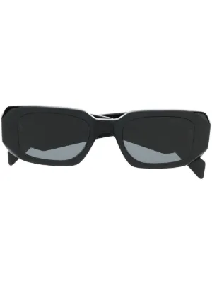niconicomama＊PRADA Prada Eyewear Oversized rectangular-frame Sunglasses | Black