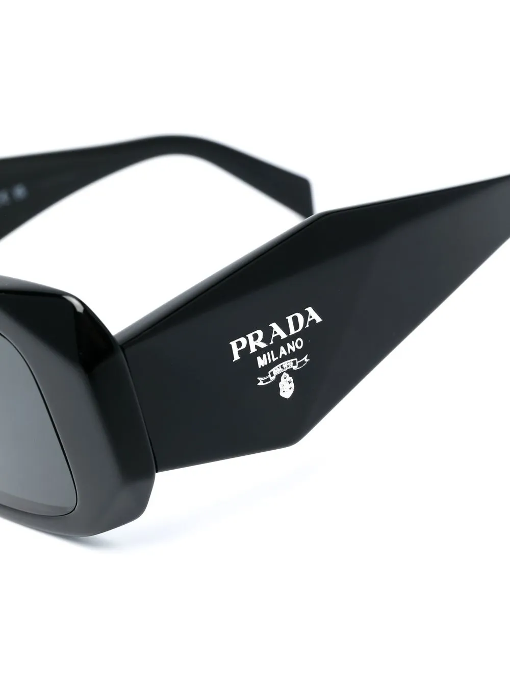 Prada Symbole Square-frame Sunglasses In Black