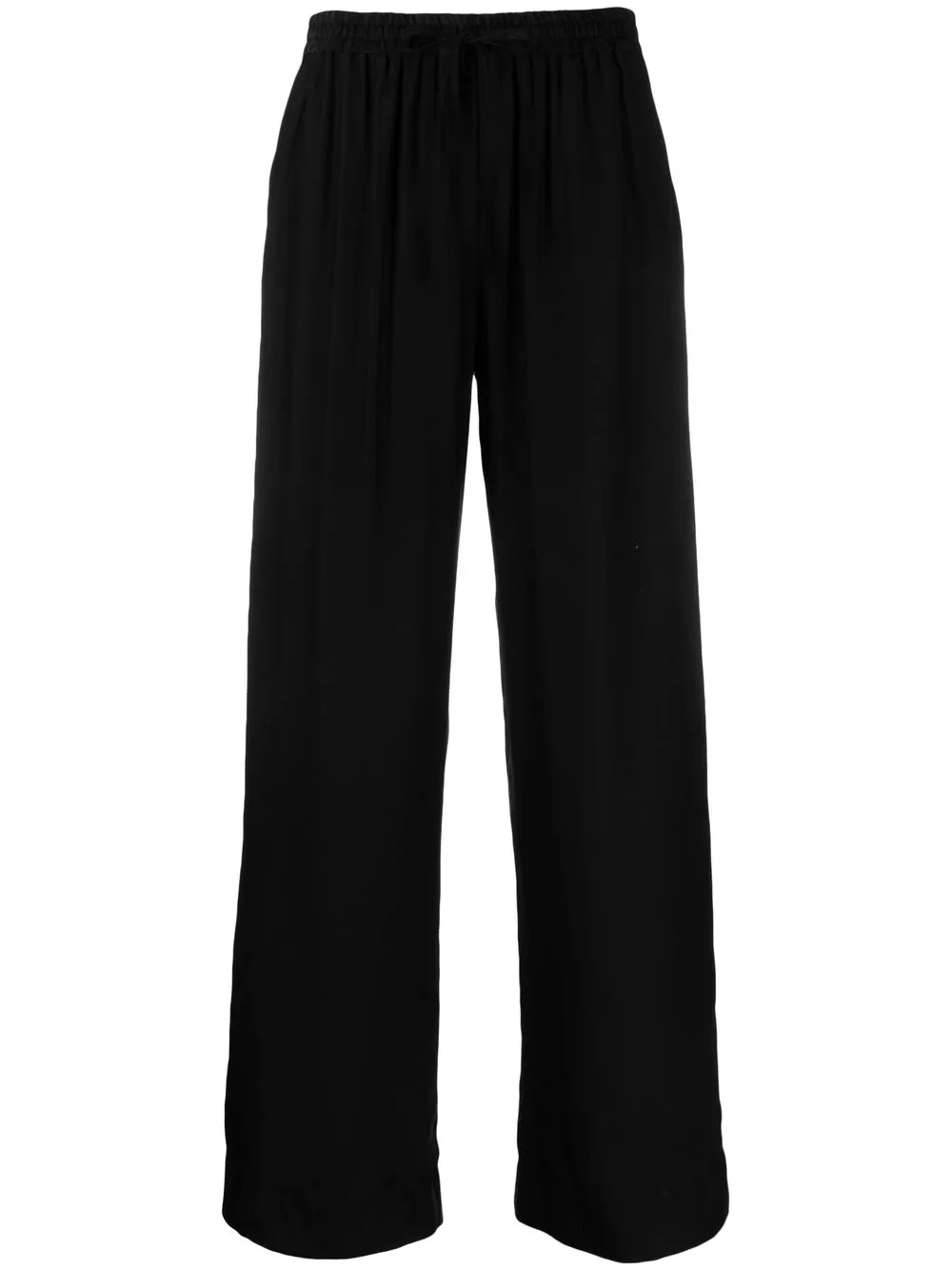 

P.A.R.O.S.H. wide-leg elasticated trousers - Black
