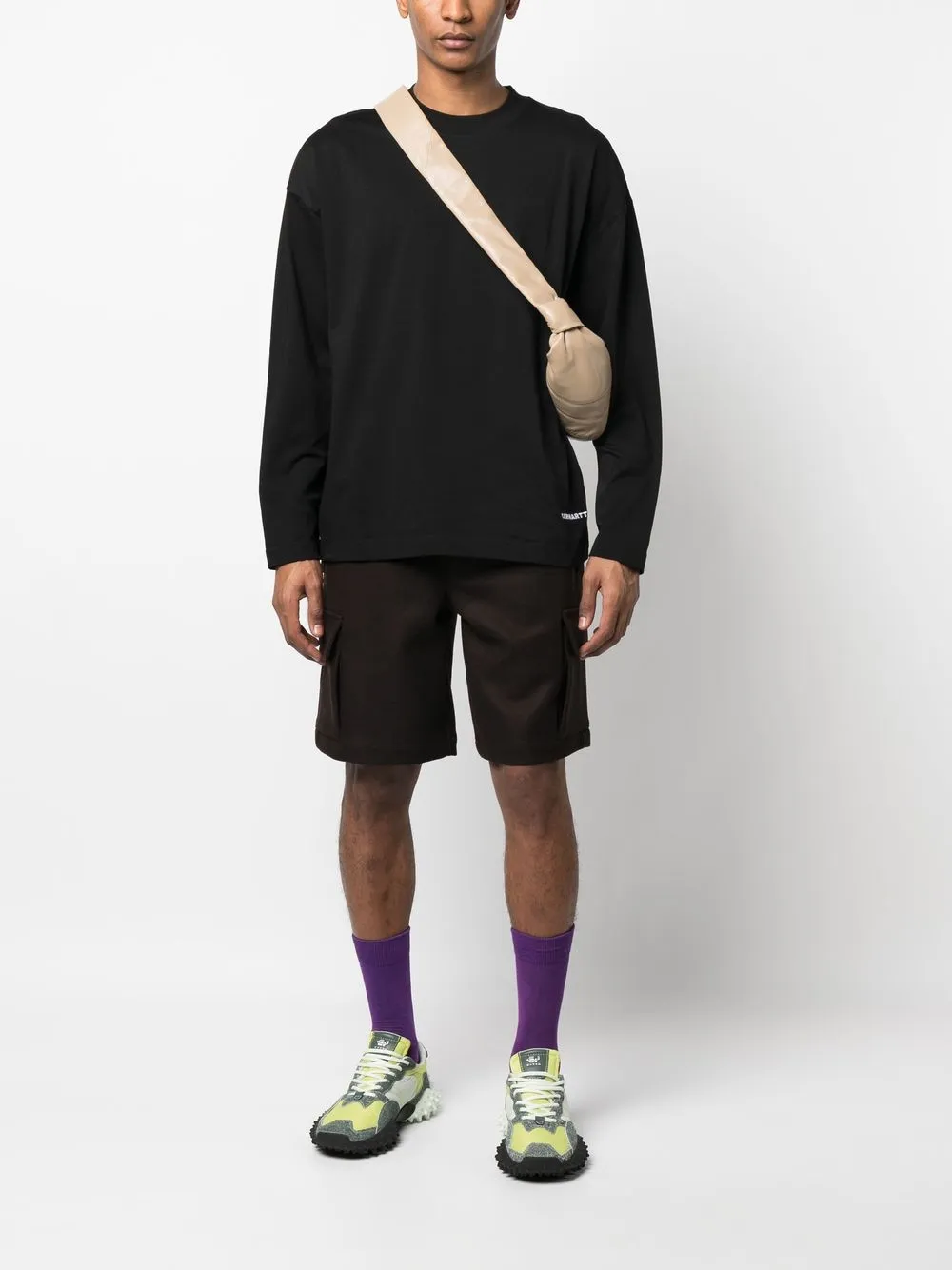 Carhartt WIP Top met geborduurd logo - Zwart