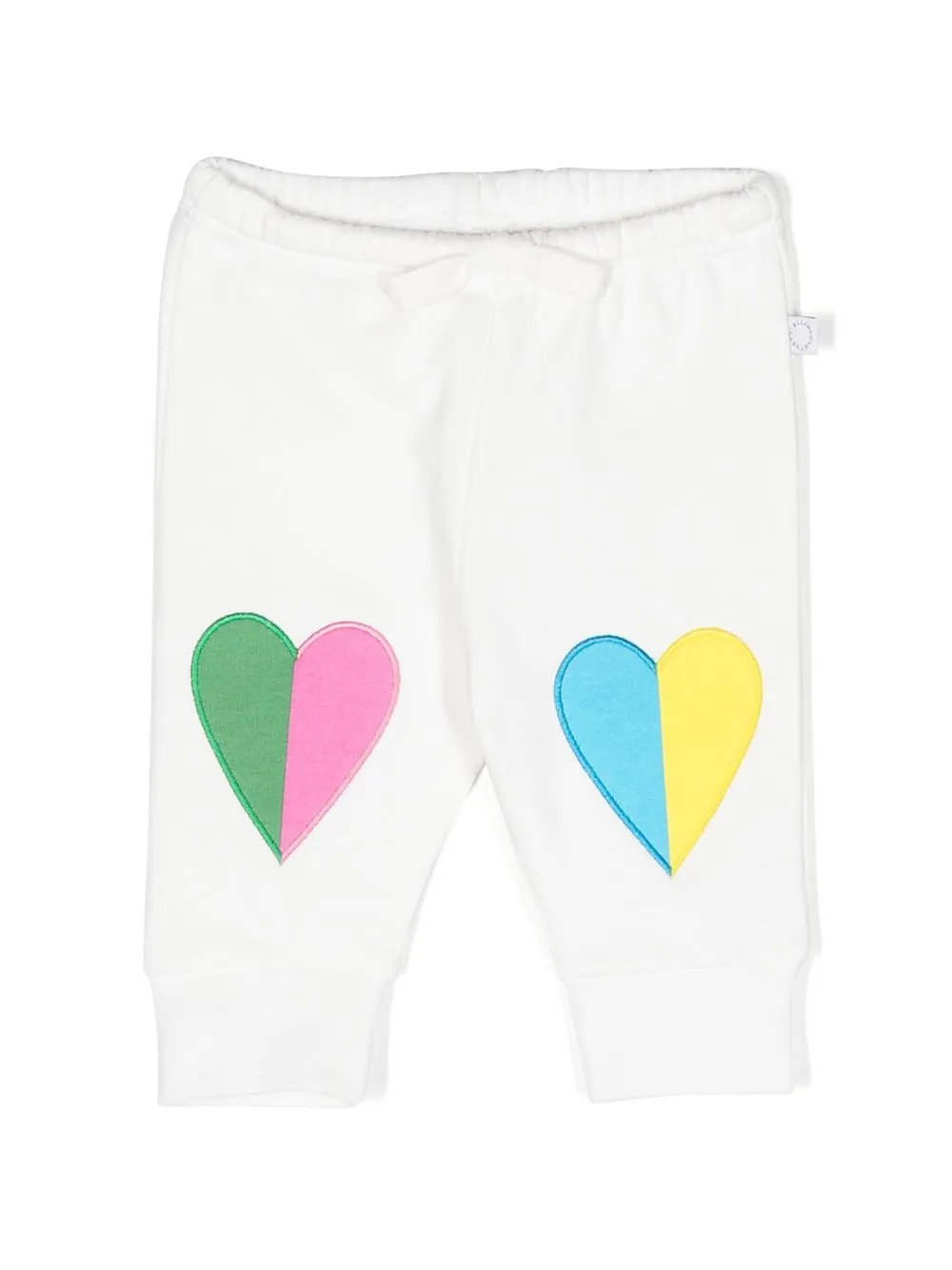 

Stella McCartney Kids heart-embroidered track pants - White