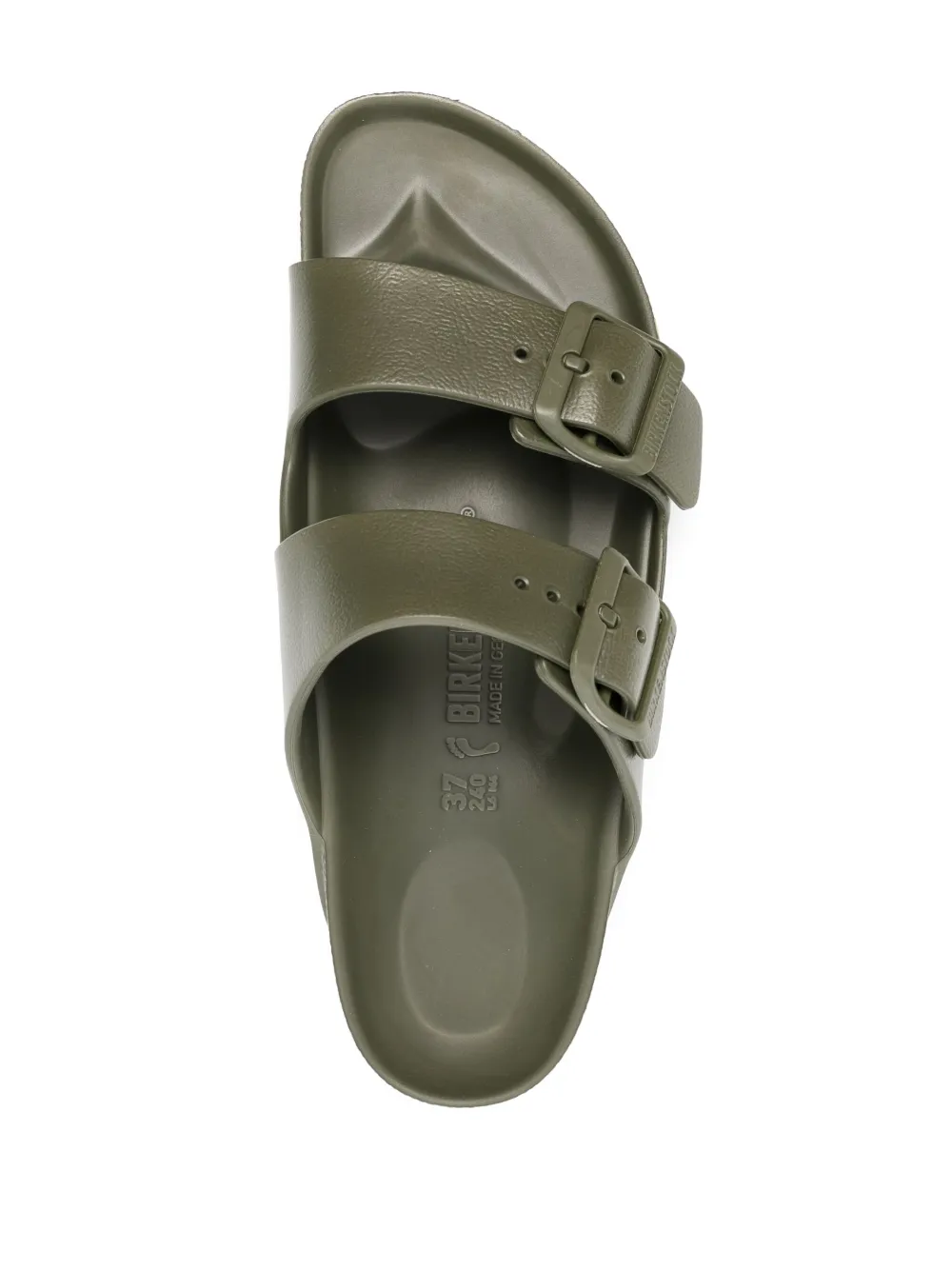 Shop Birkenstock Arizona Flat Slides In Grün