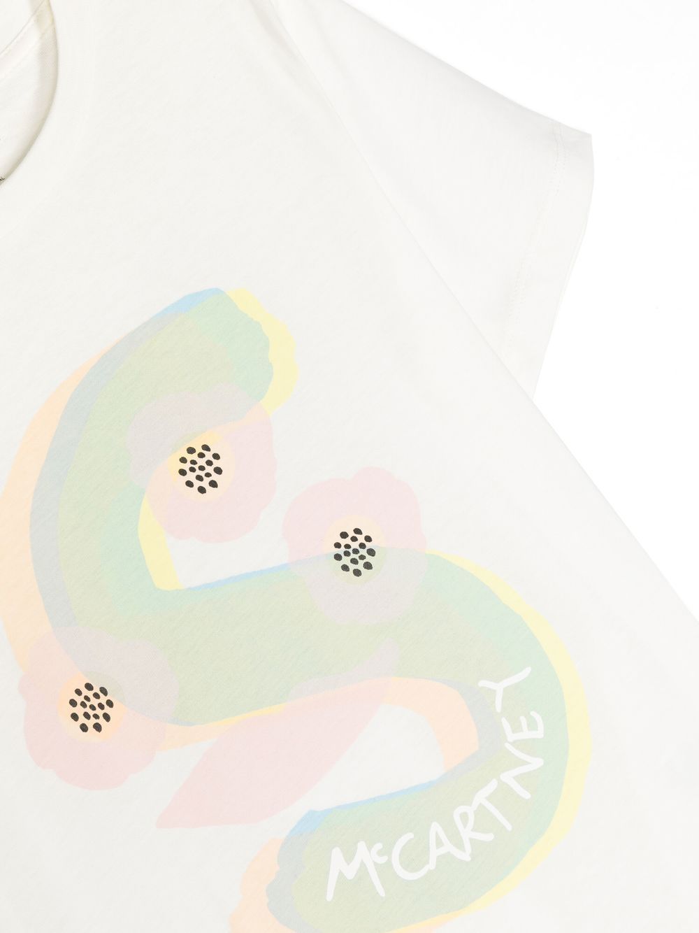 Shop Stella Mccartney Logo-print Cotton T-shirt In Weiss