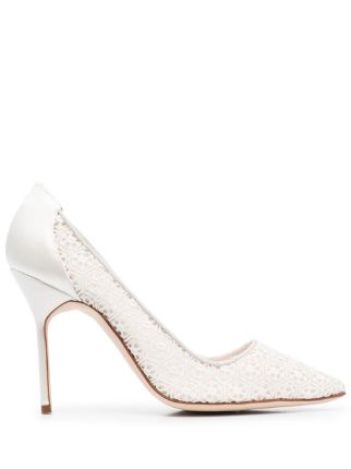 Manolo lace sale pump