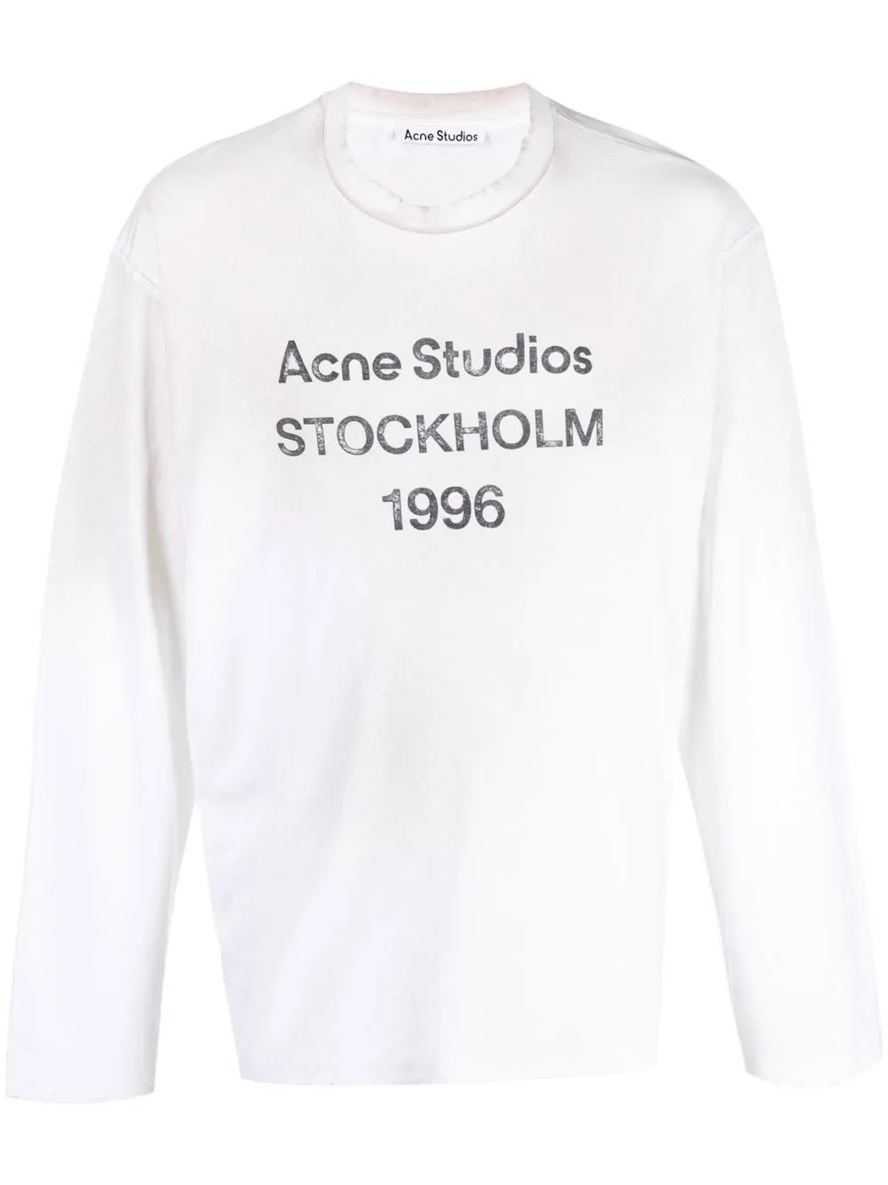 

Acne Studios logo-print long-sleeve T-shirt - White
