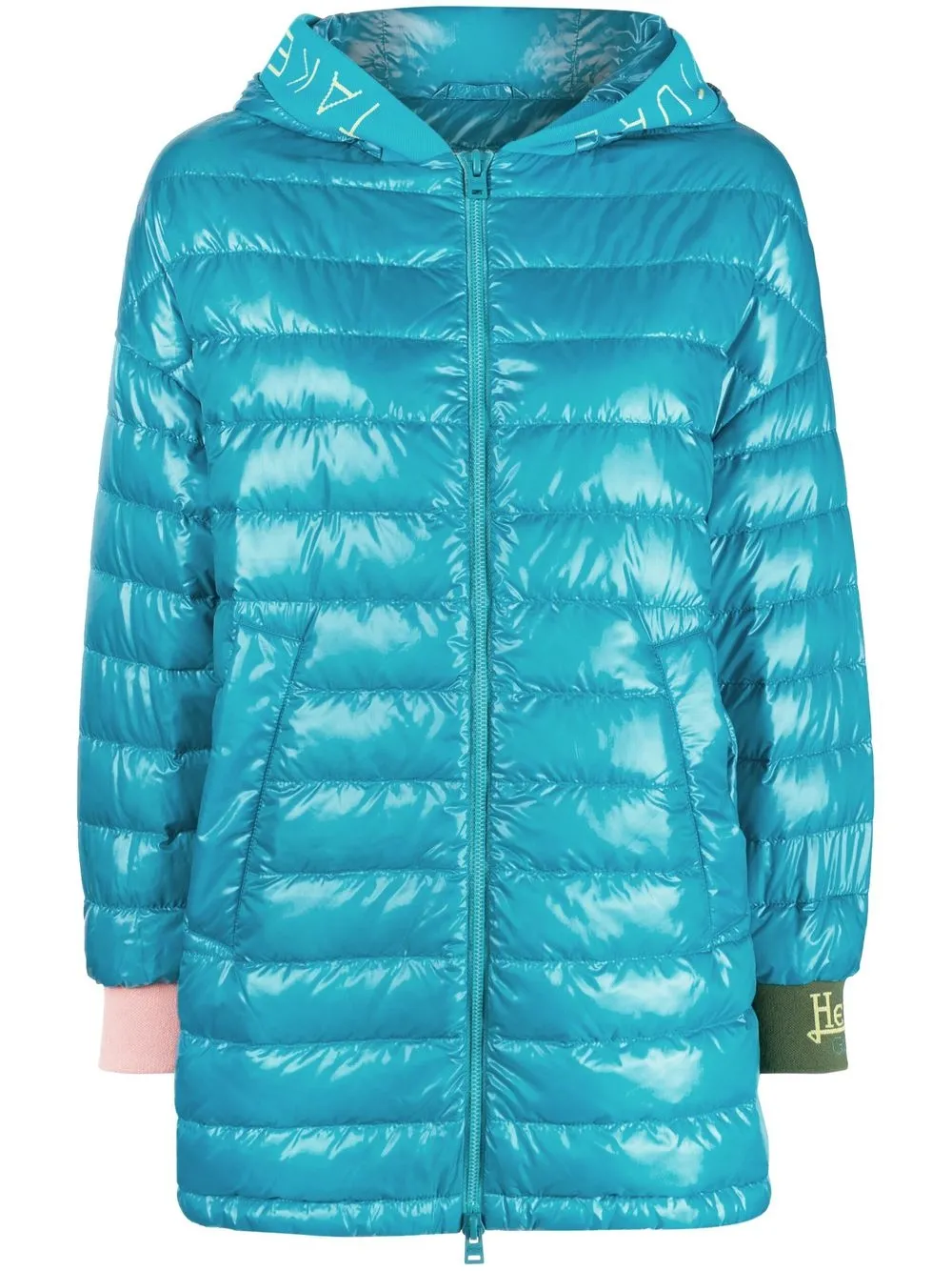 

Herno Globe A-line puffer coat - Blue