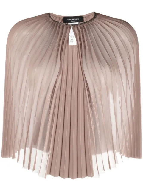 Fabiana Filippi Pelerine com detalhe de tachas