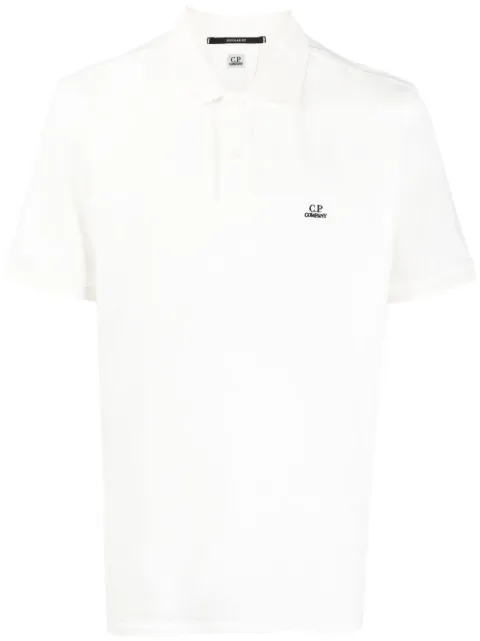 C.P. Company logo-embroidered polo shirt