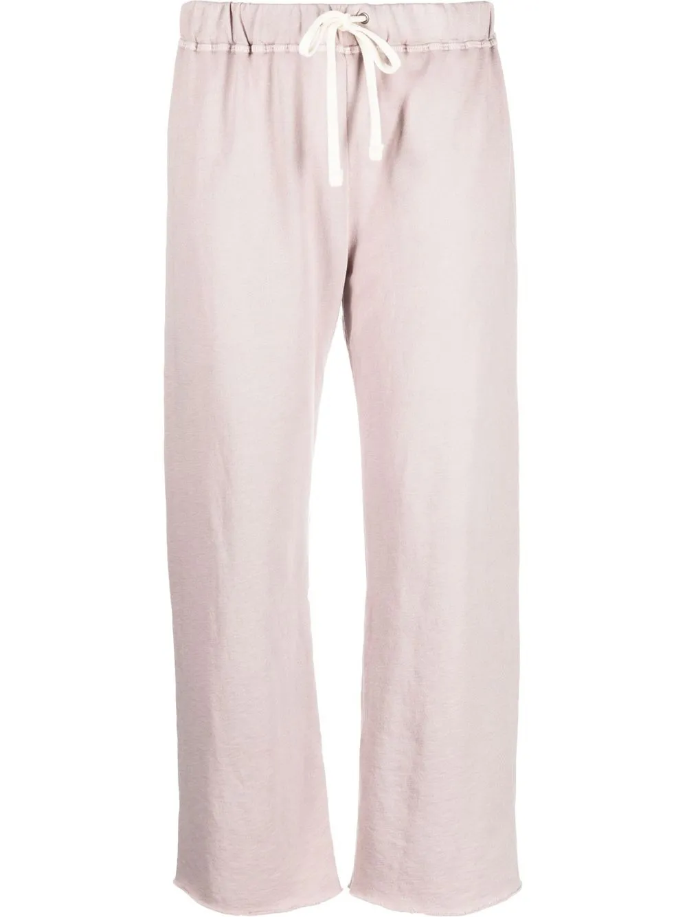 

James Perse cropped jersey track pants - Pink