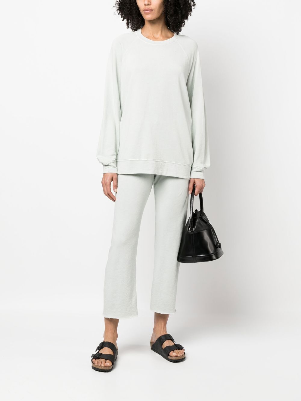 James Perse cropped jersey pant - Groen