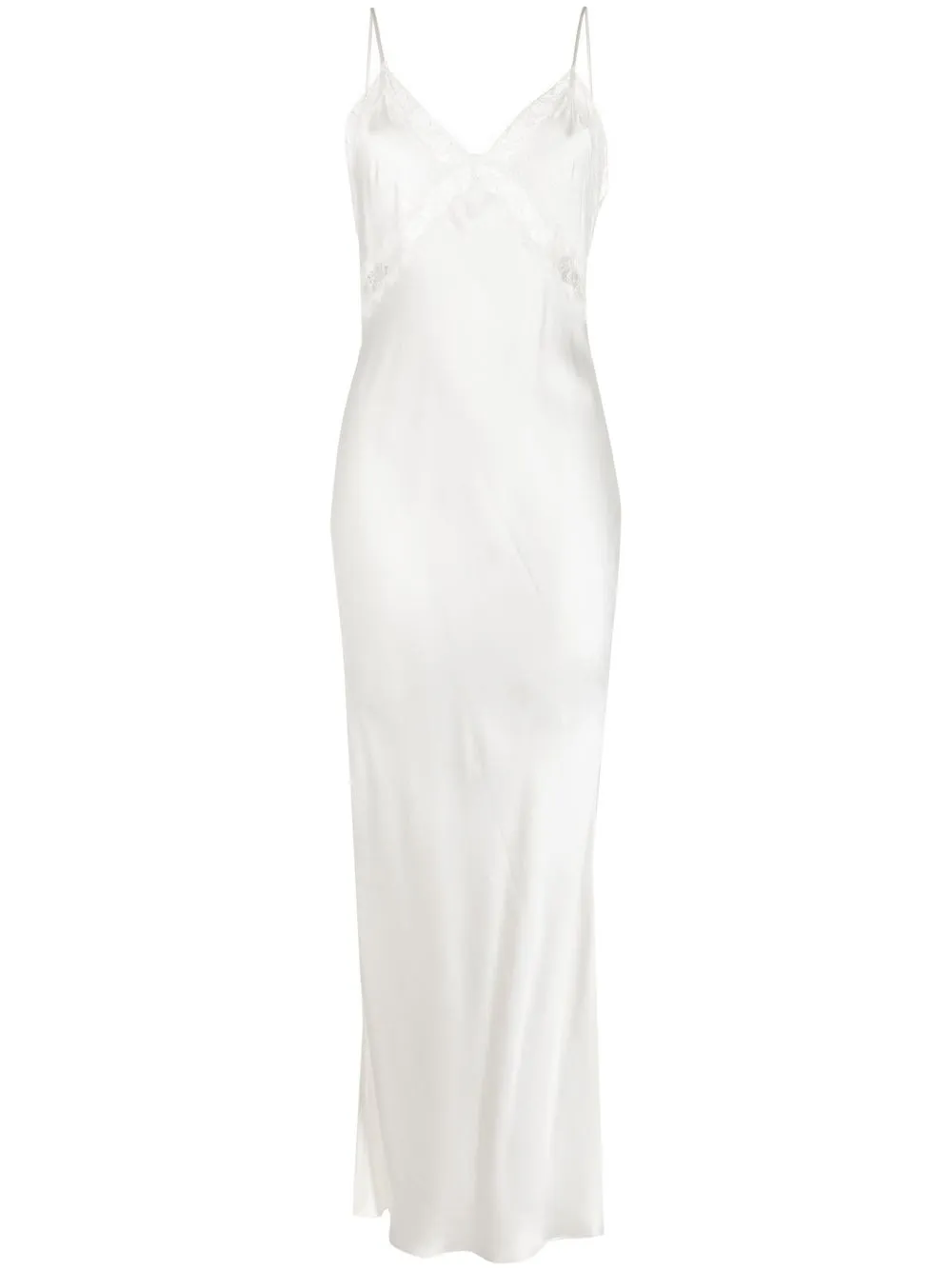 

Kiki de Montparnasse lace-panel detail gown - White