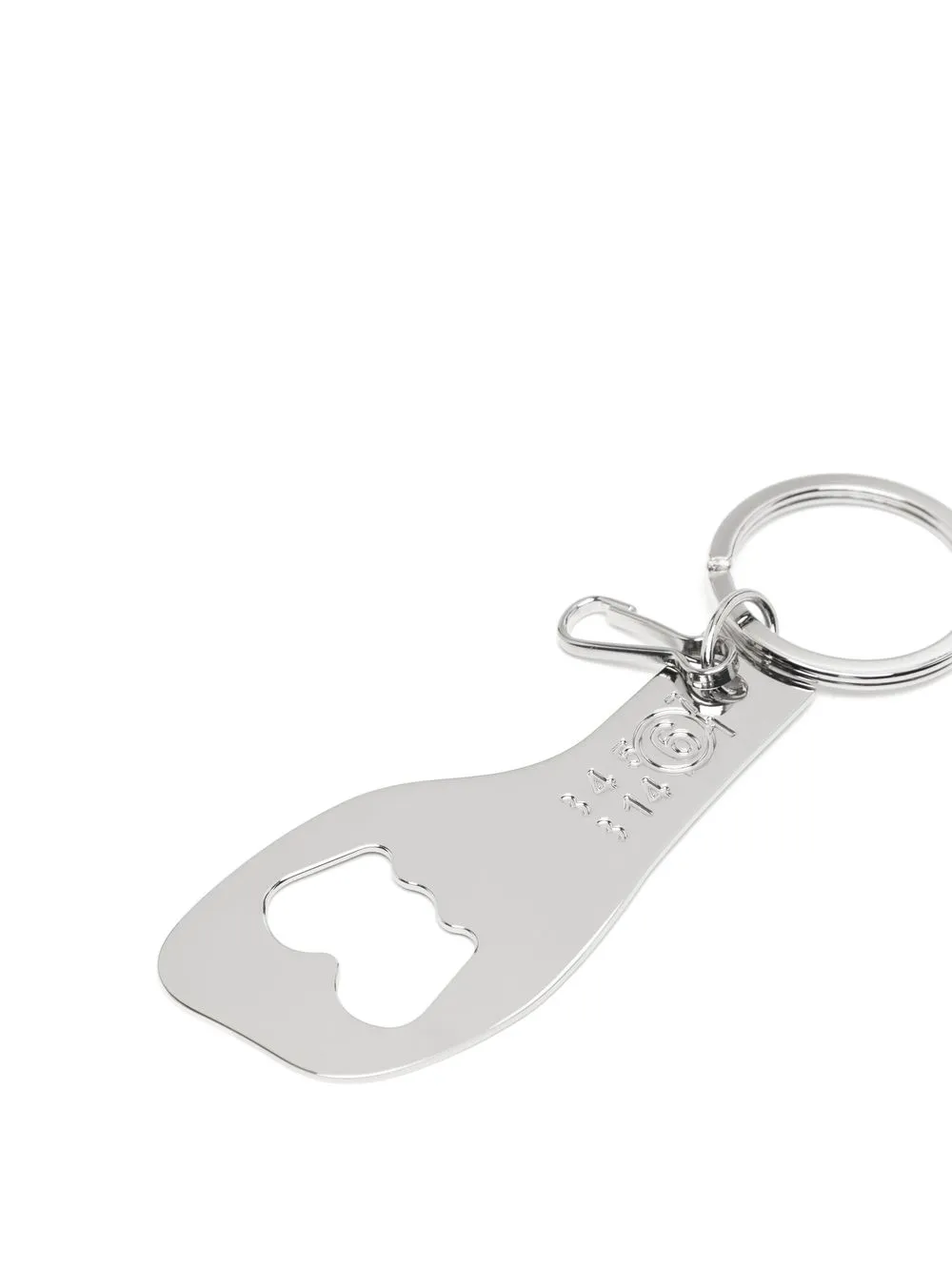 MM6 Maison Margiela Ring met gegraveerd logo - Zilver