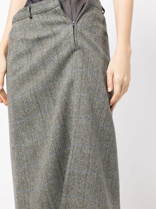 スカート MAISON MARGIELA Women Mid Skirts S51ME0038 M35344816 Grey Maison Margiela Midi Skirt | ModeSens