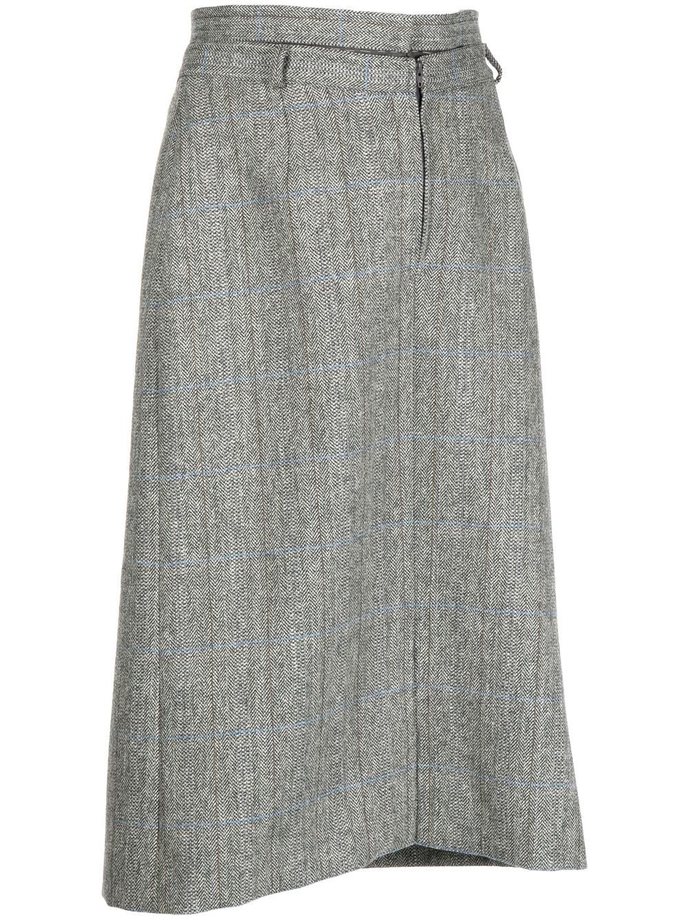 

Maison Margiela asymmetric draped skirt - Grey