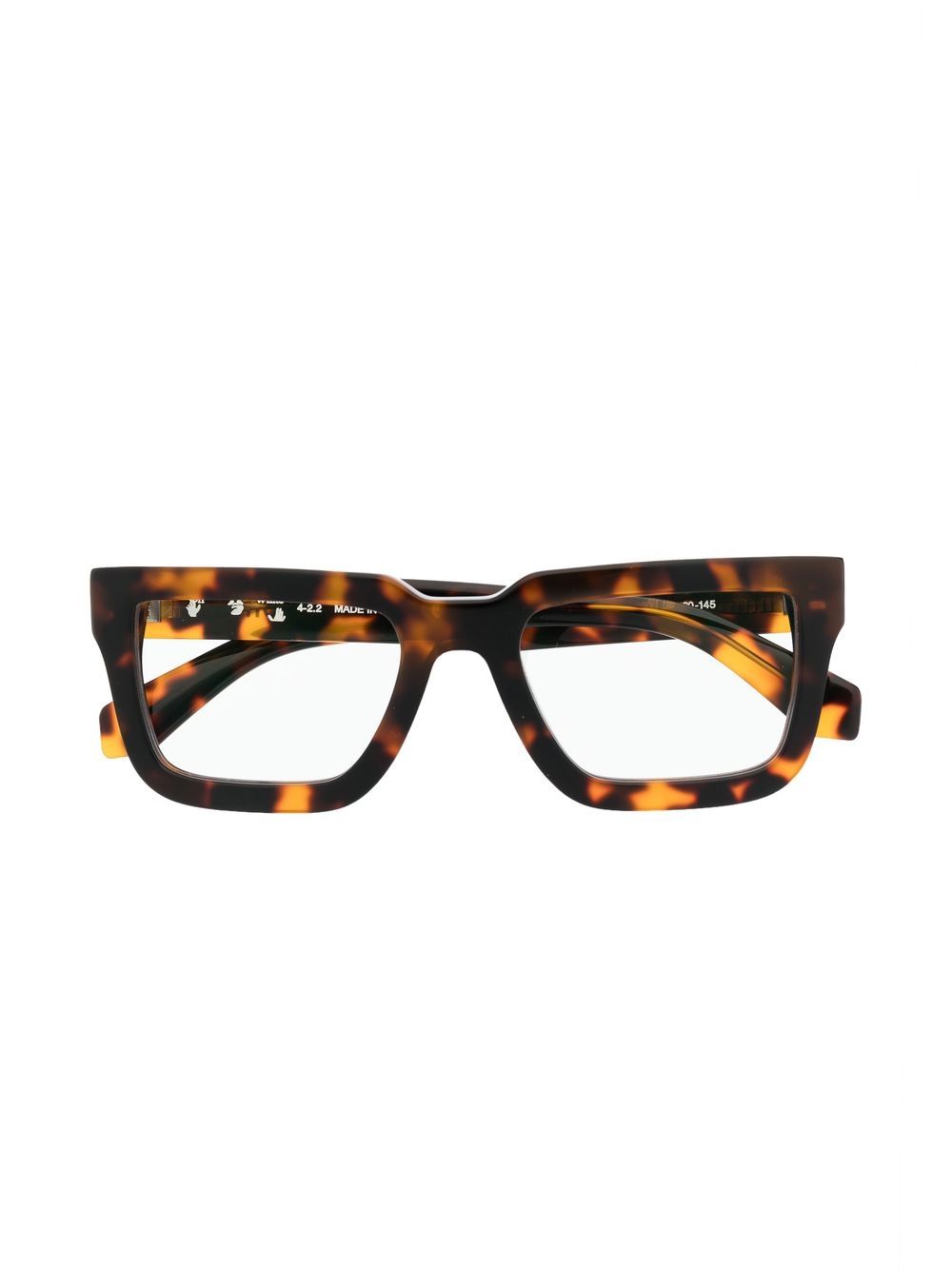 Off-White Tortoiseshell square-frame Optical Glasses - Farfetch