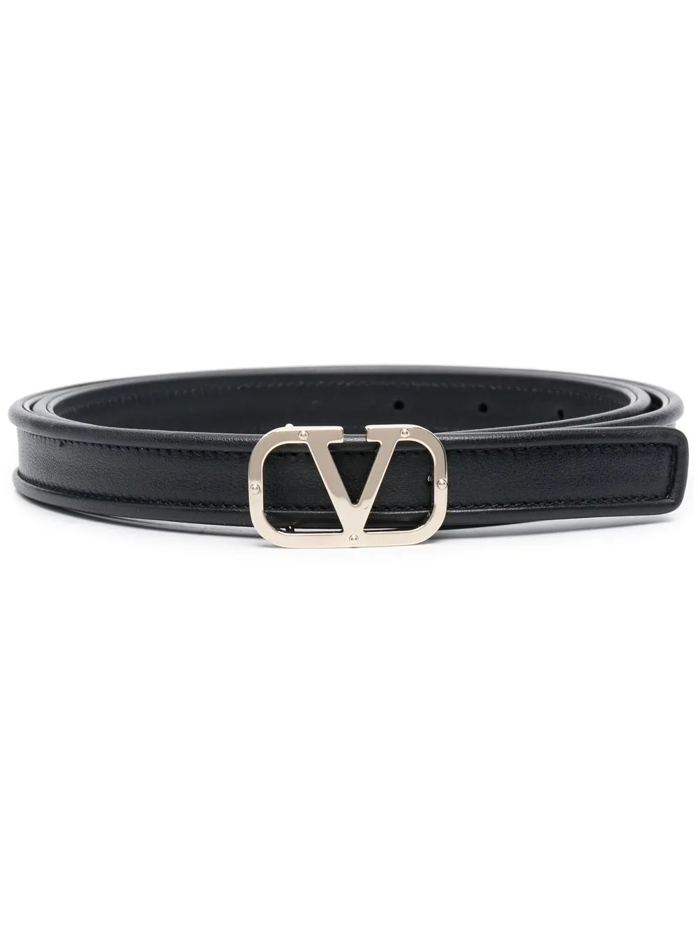 

Valentino Garavani VLogo Signature leather belt - Black