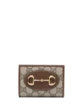 Gucci Horsebit 1955 card case wallet - Neutrals