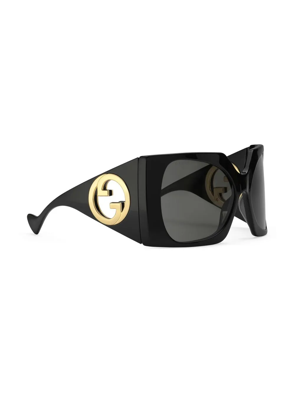 Gucci Eyewear Zonnebril met vierkant montuur - Zwart