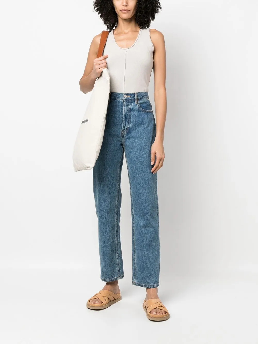 Fabiana Filippi sleeveless cashmere top - Beige