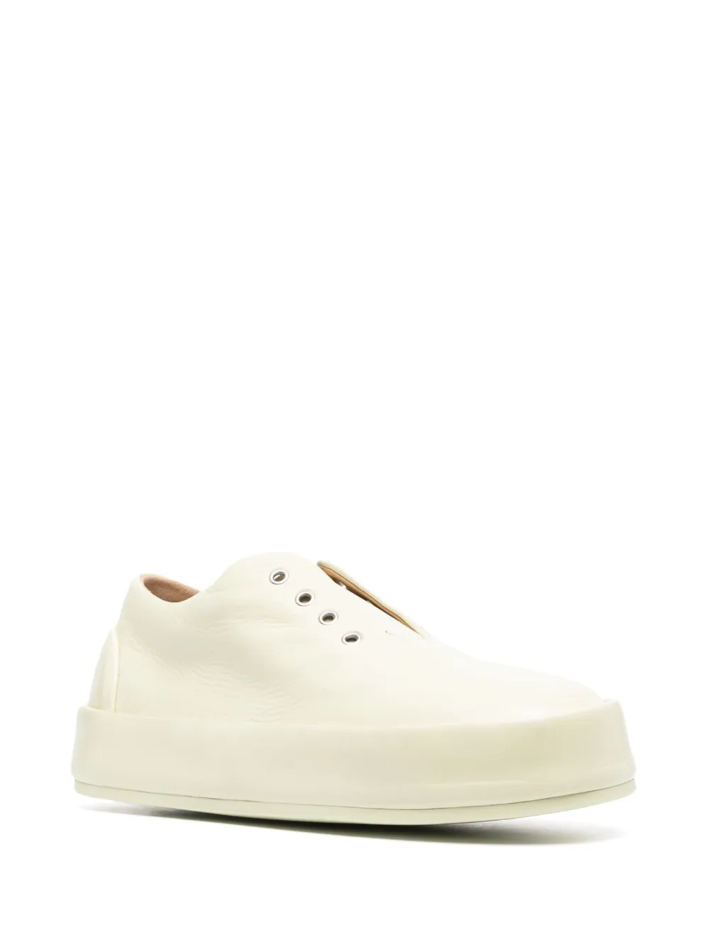 Shop Marsèll Leather Oxford Shoes In Yellow