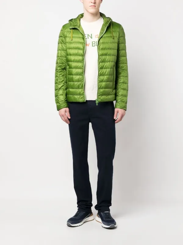 Herno zip-fastening padded jacket - Green
