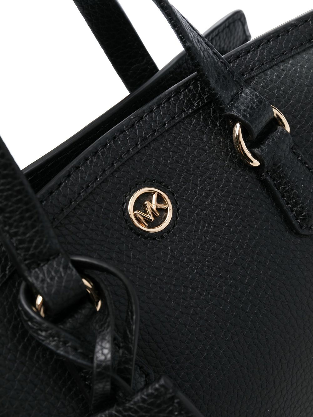 Michael Michael Kors Logo-plaque Leather Tote Bag In Schwarz | ModeSens