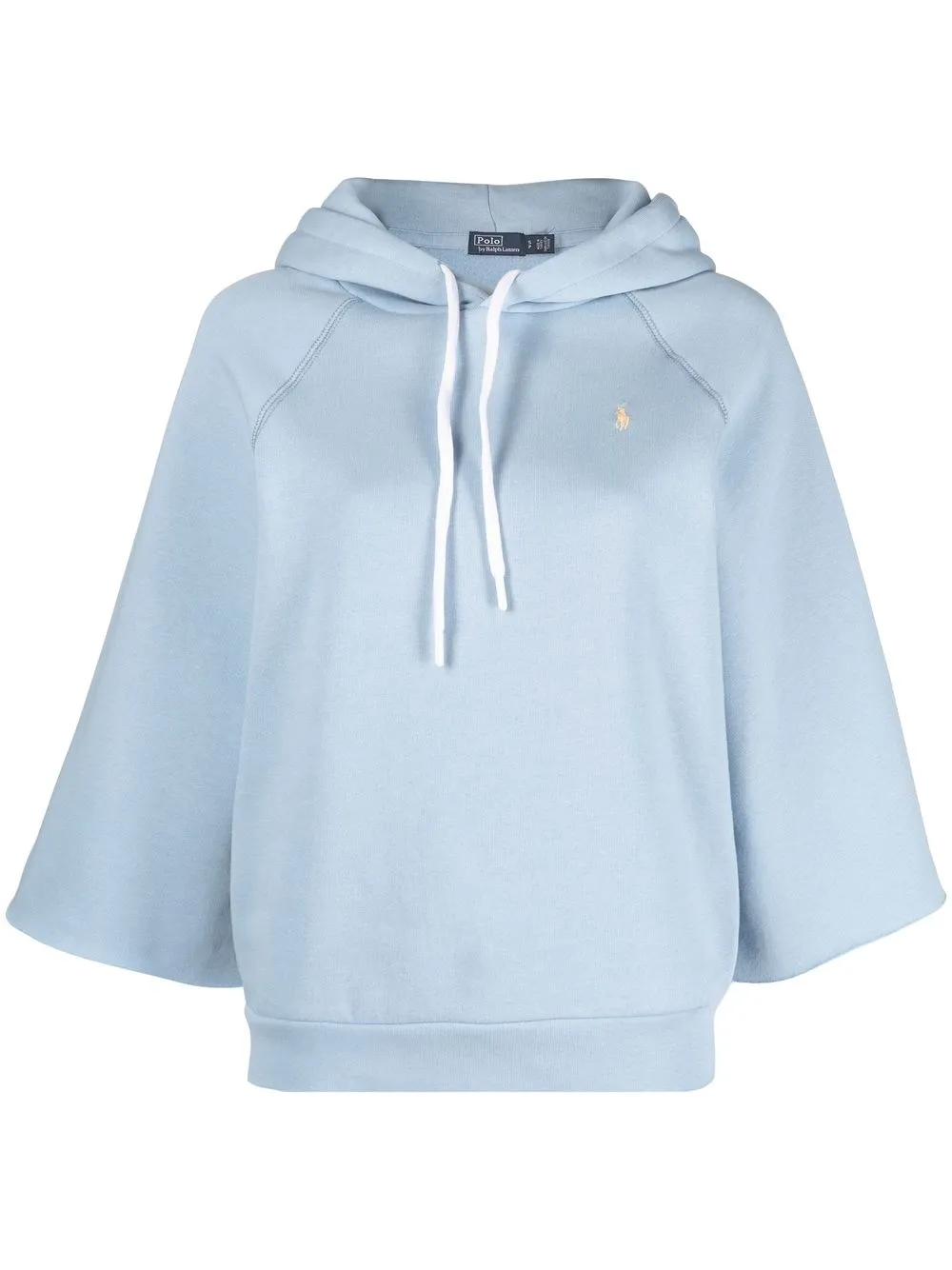 

Polo Ralph Lauren hoodie con logo bordado y cordones - Azul