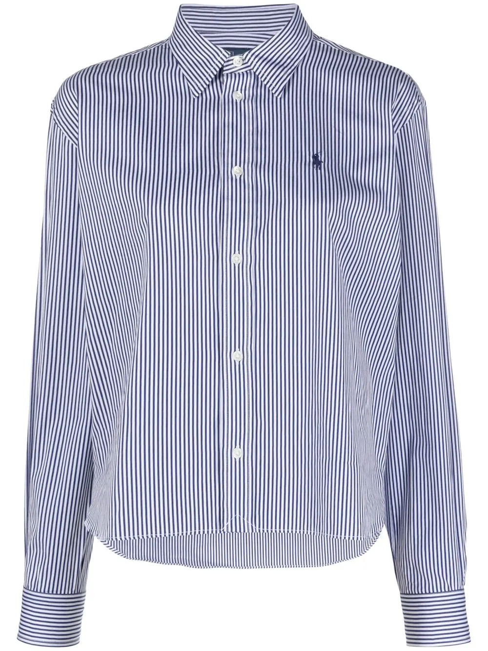 POLO RALPH LAUREN STRIPED COTTON BUTTON-UP SHIRT