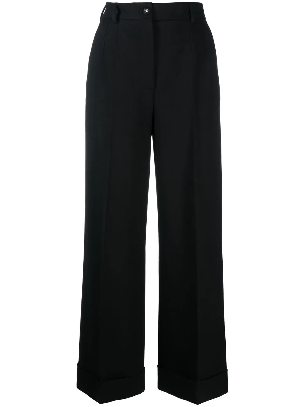 

Dolce & Gabbana pantalones capri con tiro alto - Negro