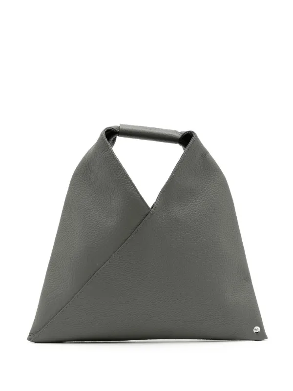 Japanese Leather Tote Bag in Grey - MM 6 Maison Margiela