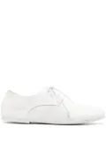 Marsèll pebbled leather lace-up oxfords - White