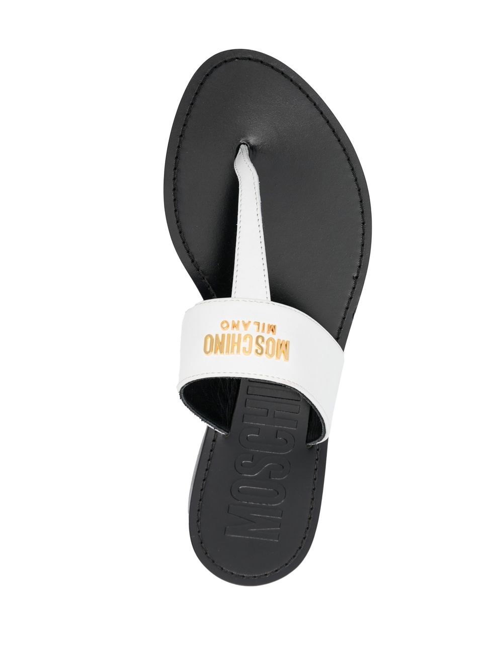 Moschino Logo Plaque 12mm Flip Flops Farfetch