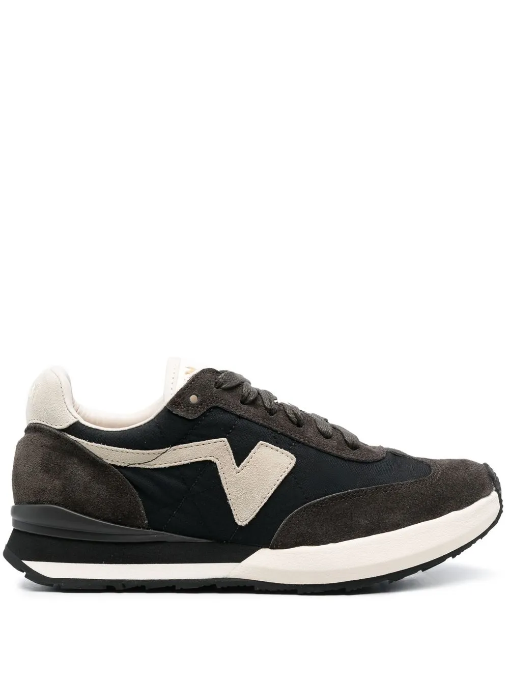 

visvim panelled suede sneakers - Black