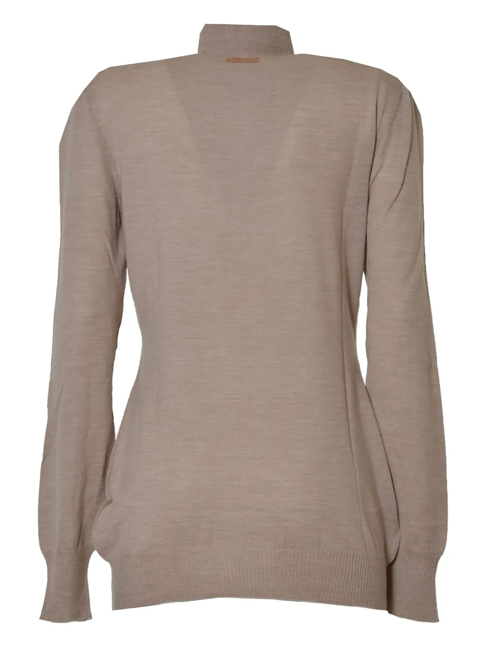 Boutique Moschino Beige Virgin Wool Turtleneck Sweater