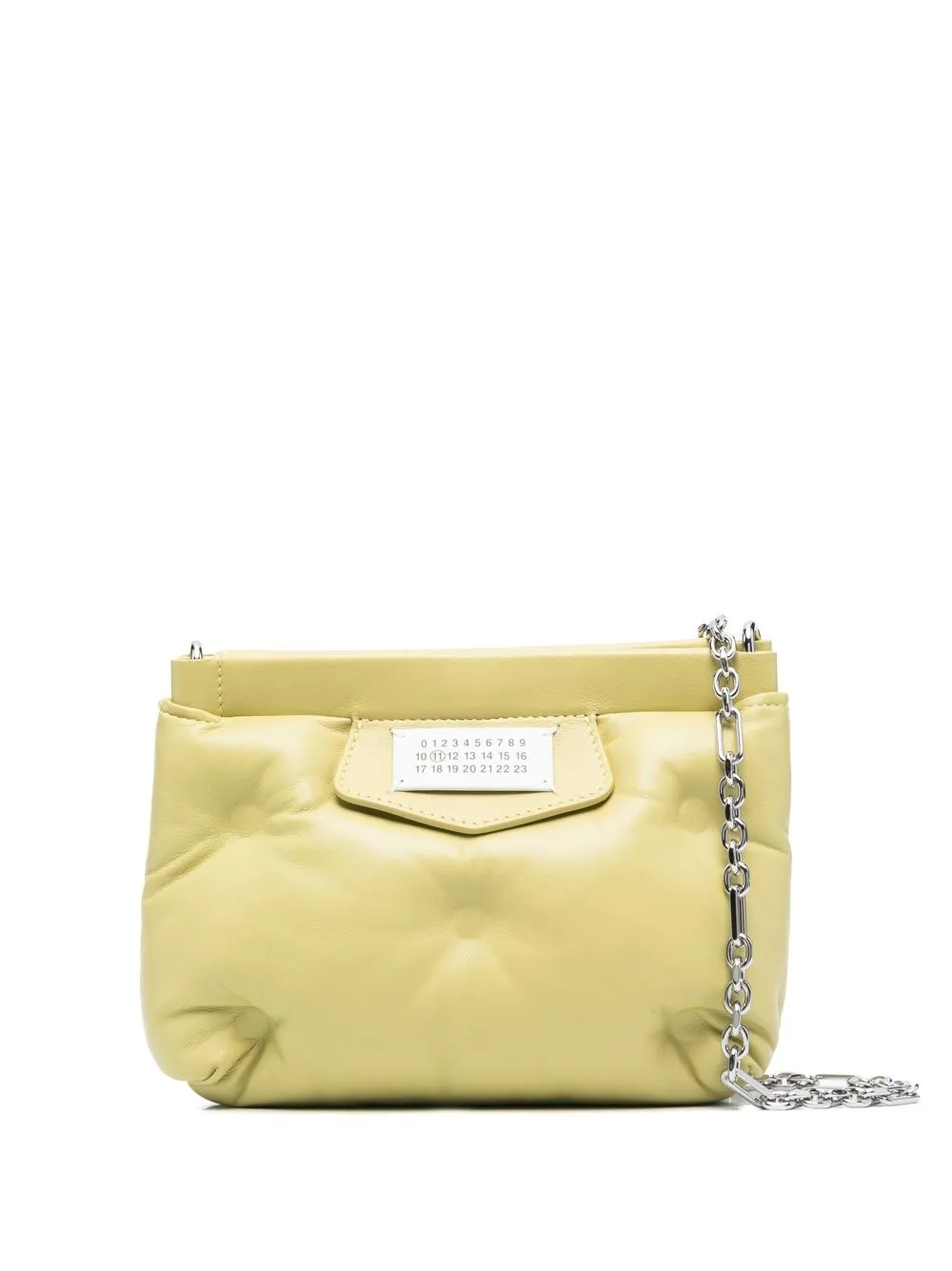 Maison Margiela Numbers-patch Quilted Shoulder Bag In Green