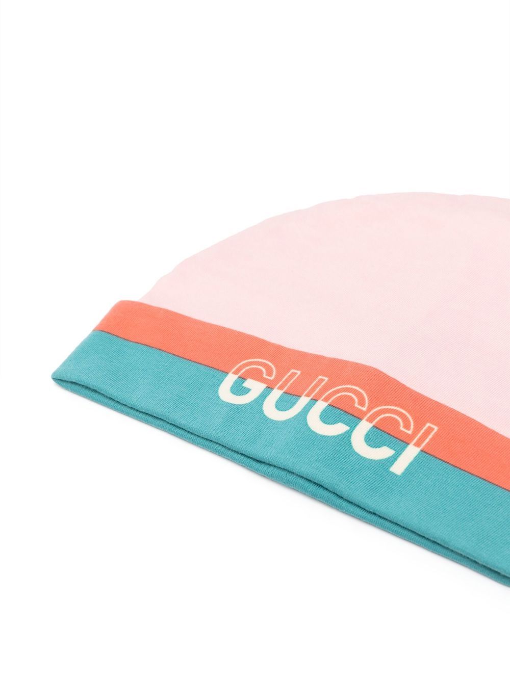 Shop Gucci Intarsia-knit Logo Beanie In Pink