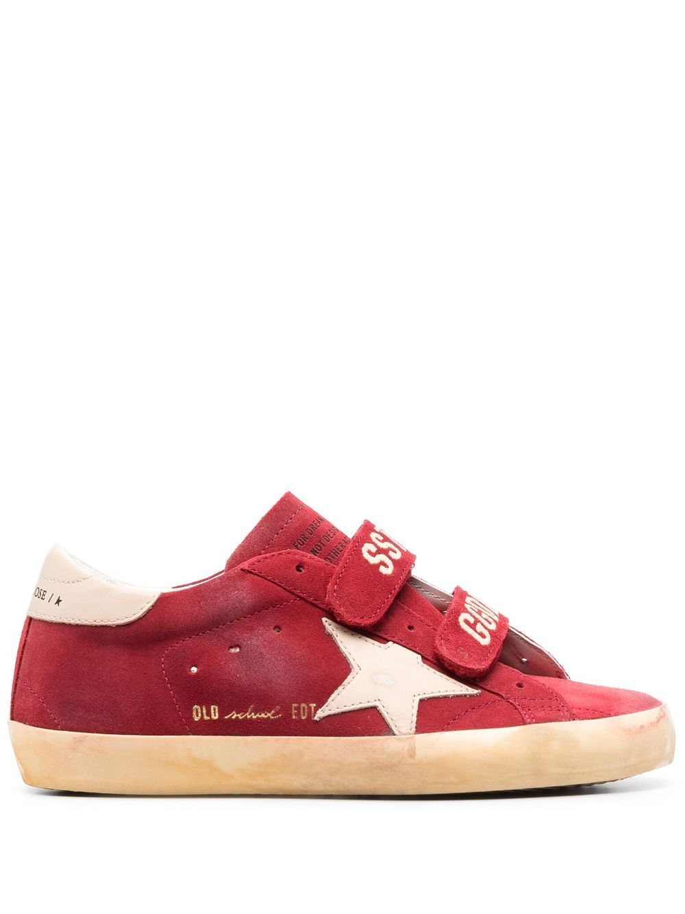 Golden goose 2024 red suede