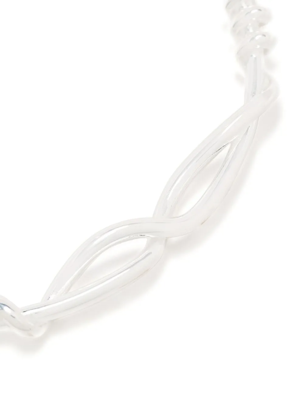 Jil Sander Twist Knot Necklace In Silber ModeSens