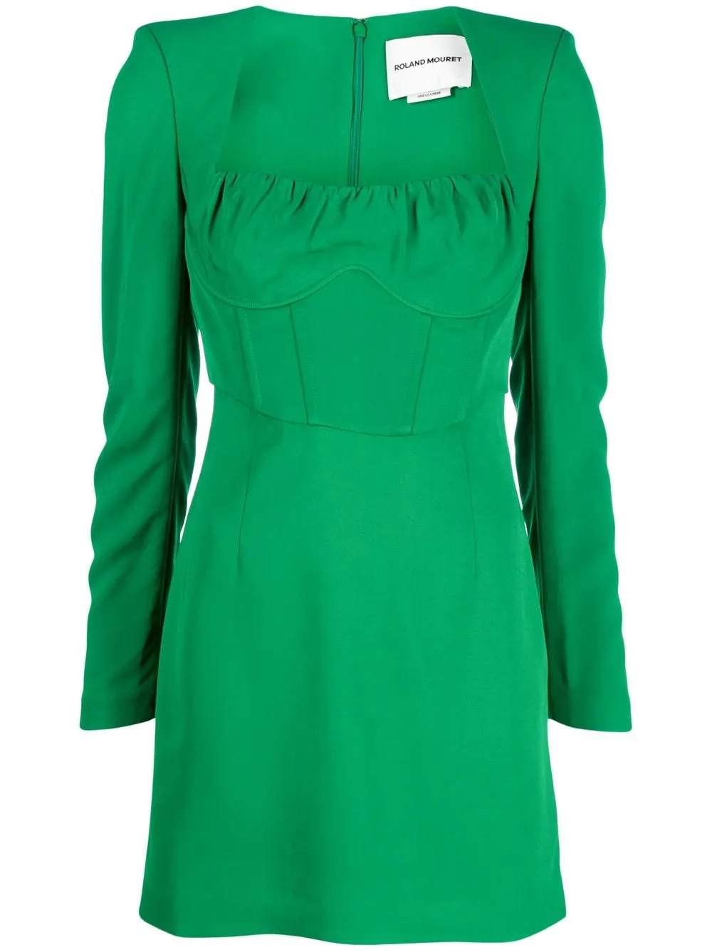 

Roland Mouret corset detail dress - Green