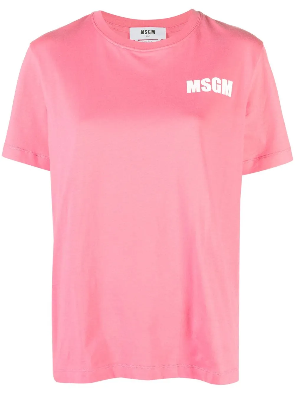 

MSGM playera con logo estampado - Rosado
