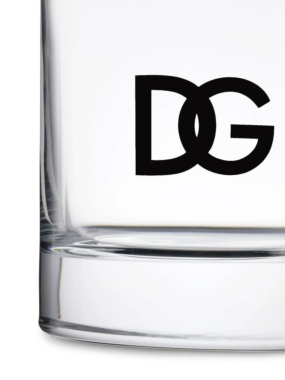 Shop Dolce & Gabbana Logo-print Set Of Two Drinking Glasses In White