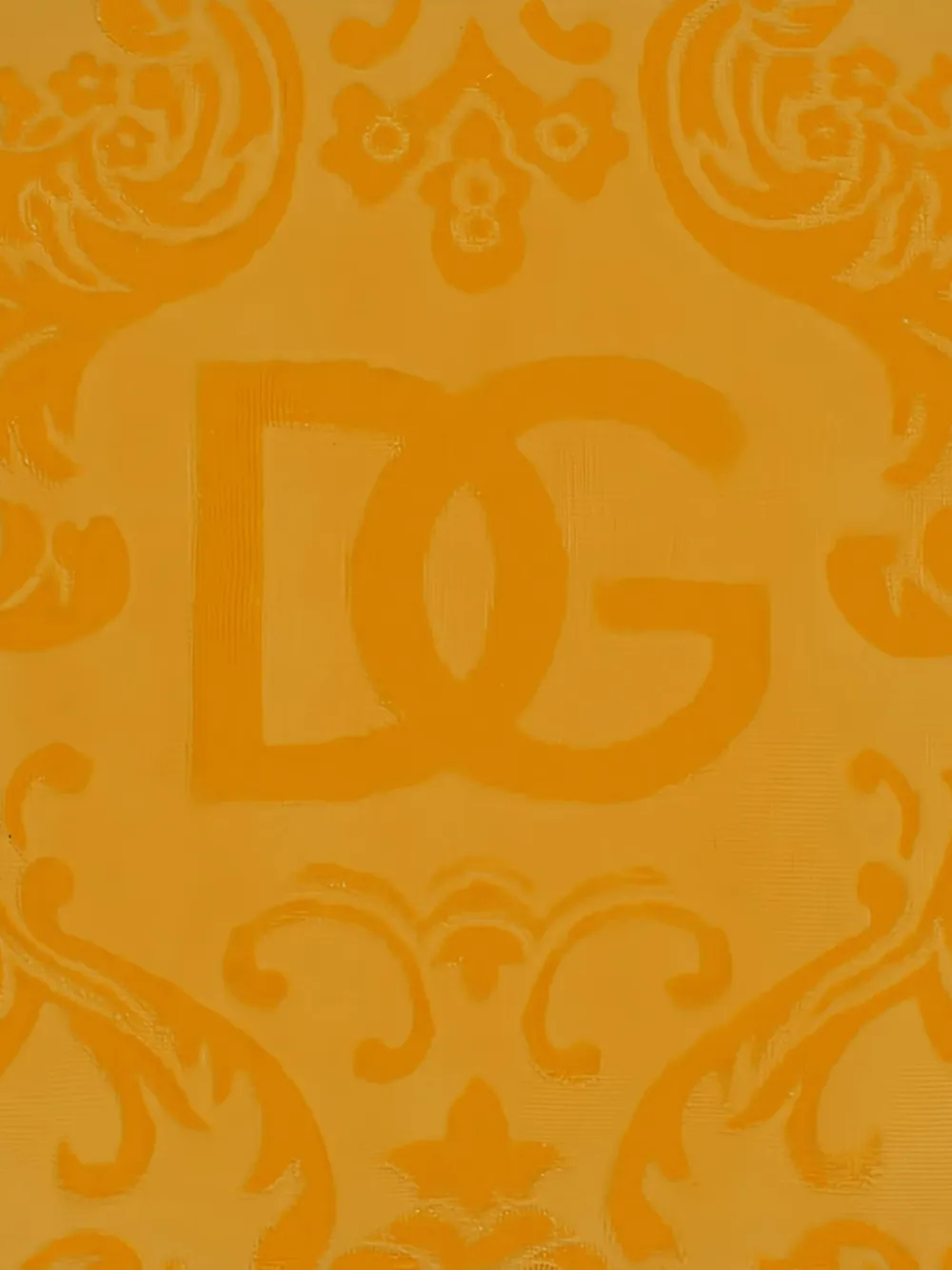 Dolce & Gabbana Cotton Terry Outdoor Cushion In Yellow