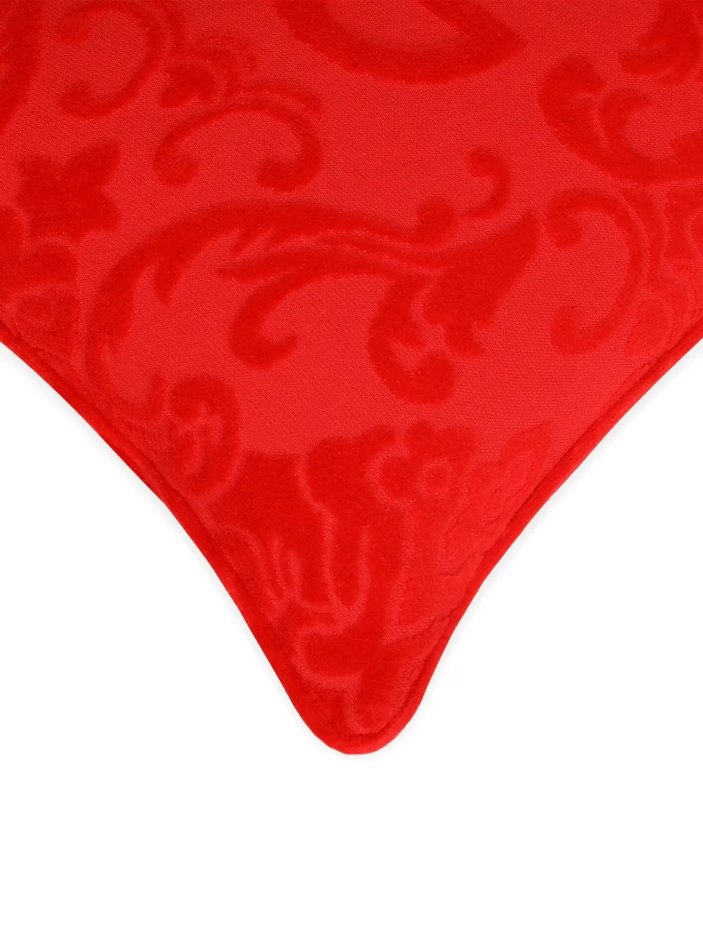 Dolce & Gabbana Dg-logo Velvet Cushion (45cm X 45cm) In Red