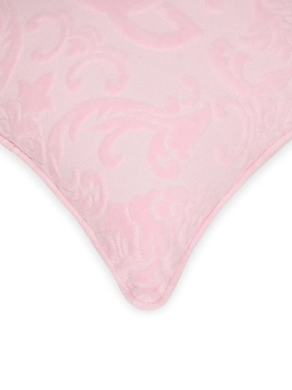 Dolce & Gabbana Logo-embroidered Cushion In Pink