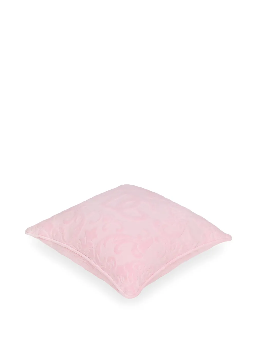 Dolce & Gabbana logo-embroidered cushion - Roze