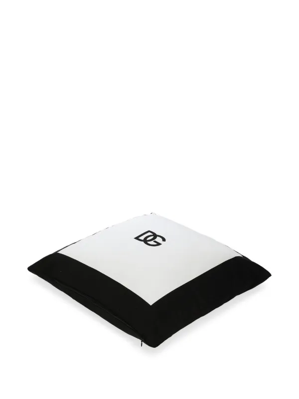 Dolce & Gabbana logo-print Cushion | Black | FARFETCH